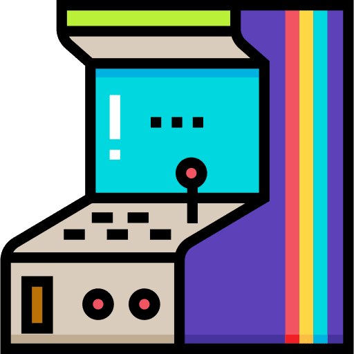 Arcade machine gamer game console video game icon