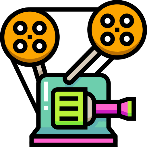 Projector film projection movie icon