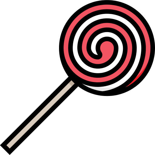 Lollipop sweet sugar dessert icon