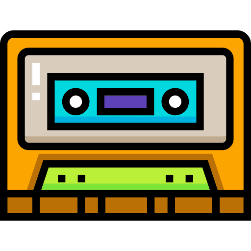 Cassette cassette cassettes music player icon