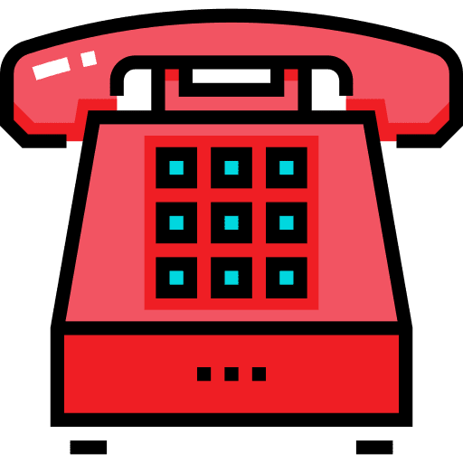 Telephone phone call communications technology icon