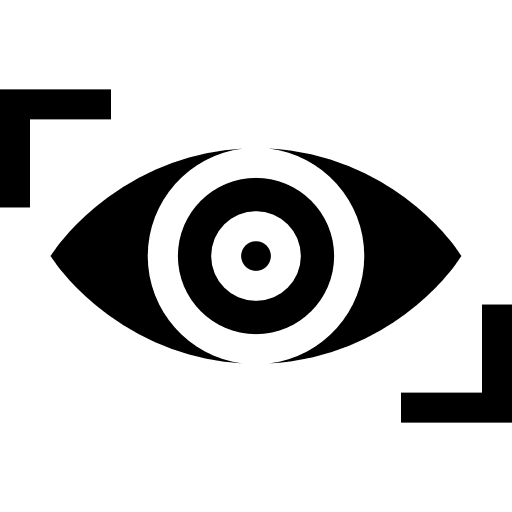 Vision eye medical security icon