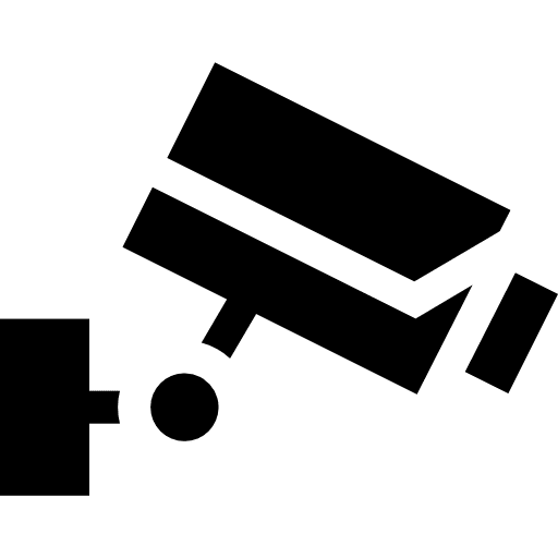 Cctv video security technology icon