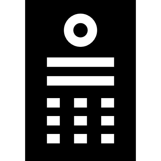 Doorbell surveillance camera view icon