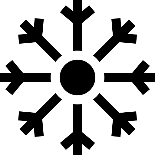 Snowflake cold weather winter icon