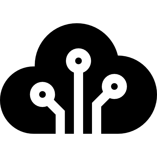 Cloud computing multimedia option cloud data multimedia icon