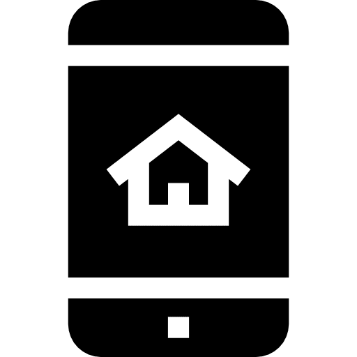 Smartphone cellphone touch screen home icon