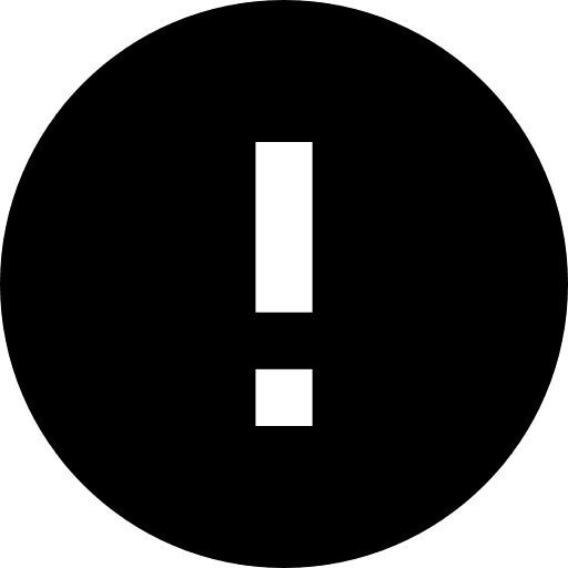 Alert exclamation signs signaling icon