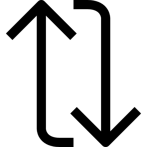 Exchange changes arrow change icon