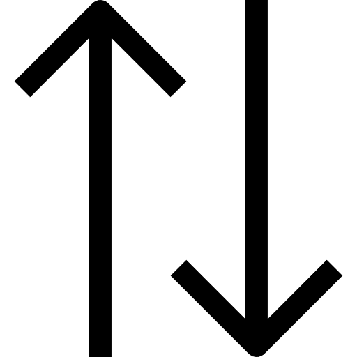 Sort orientation vertical arrow icon