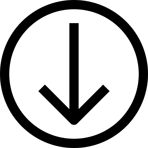 Down arrow download low down arrow icon