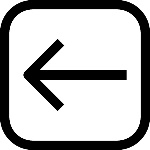 Left arrow back return arrows icon