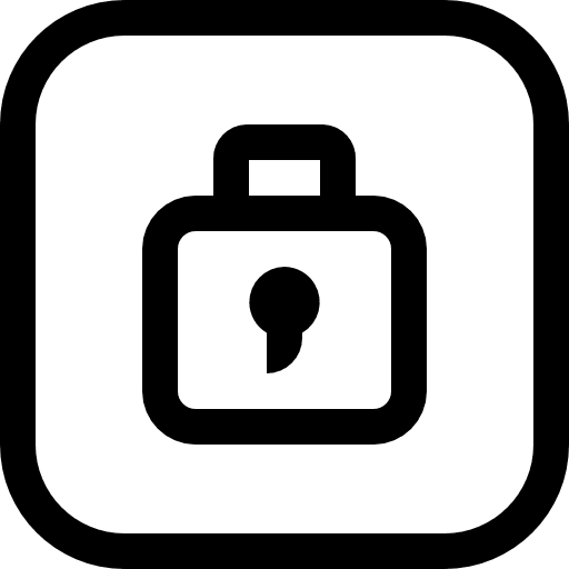 Padlock secure locked security icon