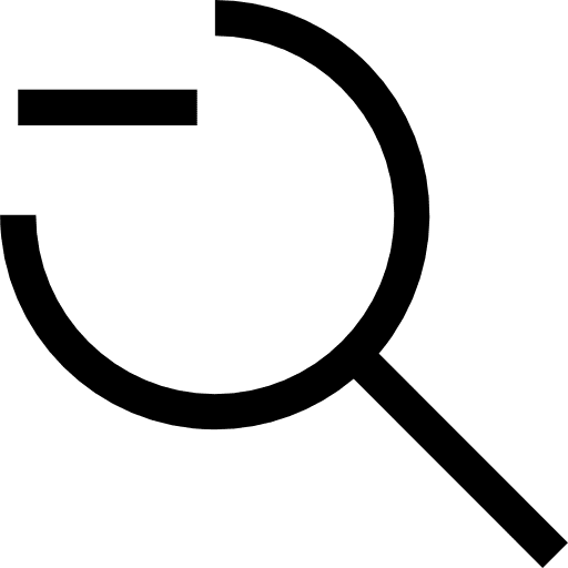 Zoom out tools and utensils search zoom icon