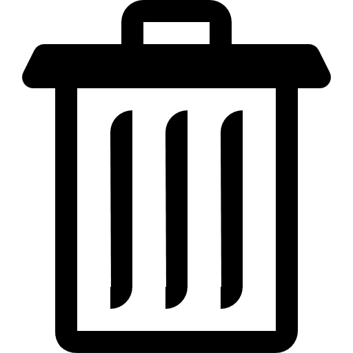 Trash tools and utensils garbage interface icon