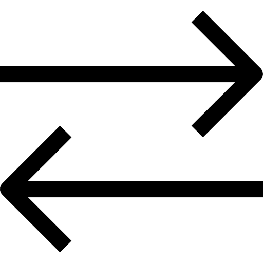 Exchange reverse arrow couple icon