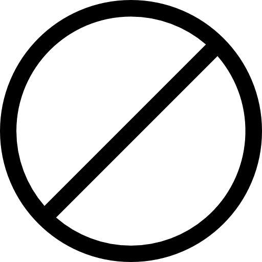 Forbidden block forbidden avoid icon