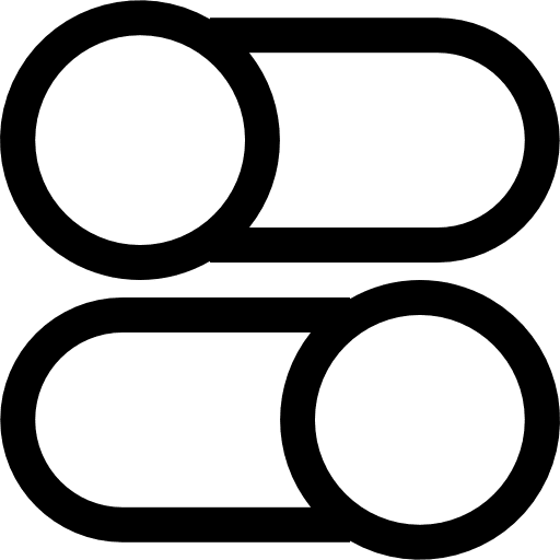 Switch multimedia option button toggle button icon