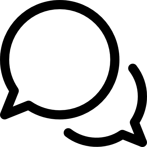Chat speech bubble communication communications icon