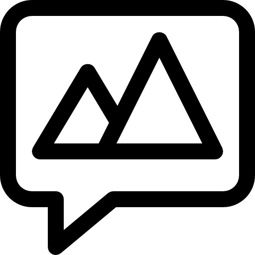 Chat communications speech bubble multimedia icon