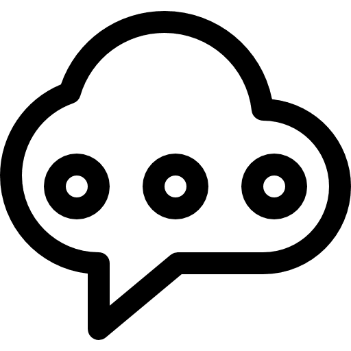 Chat conversation multimedia communications icon