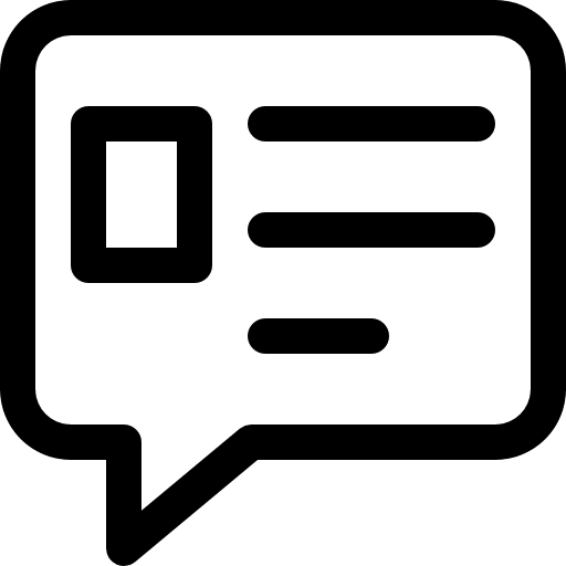 Chat multimedia conversation communications icon