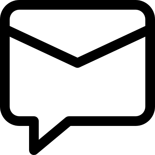 Chat speech bubble multimedia communication icon