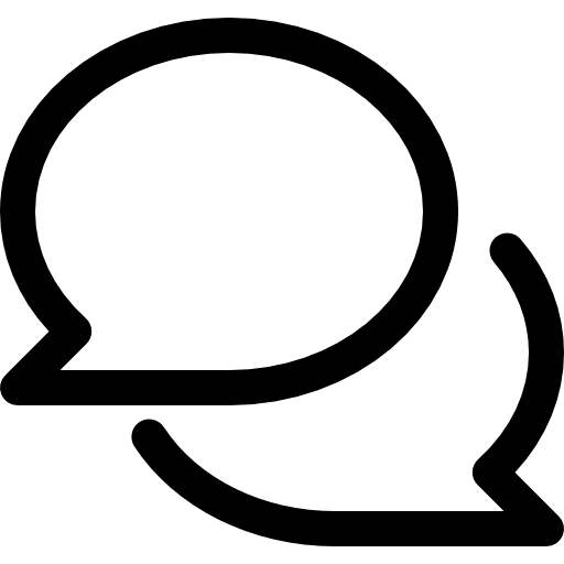 Chat speech bubble communications chat icon