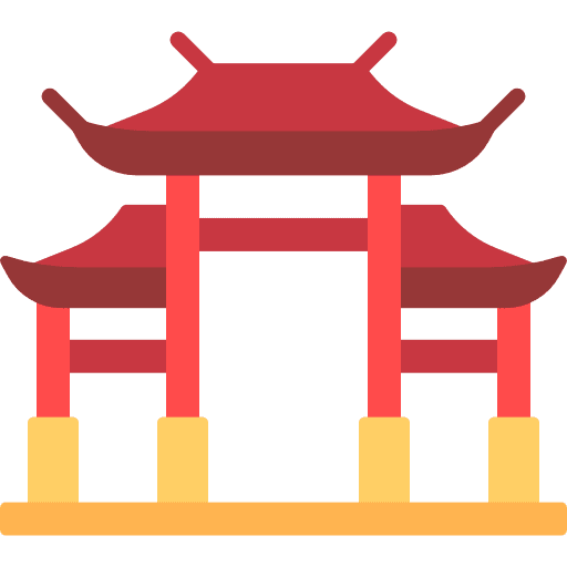 Paifang chinese china monuments icon