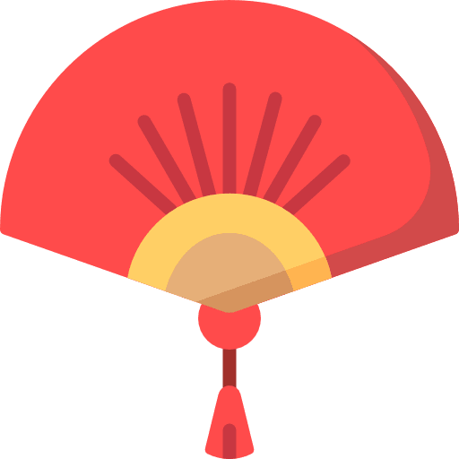 Fan chinese new year asian fan icon
