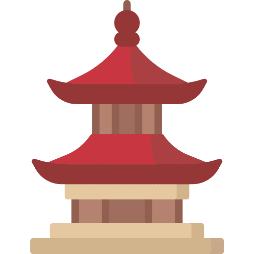 Temple ancient china chinese icon
