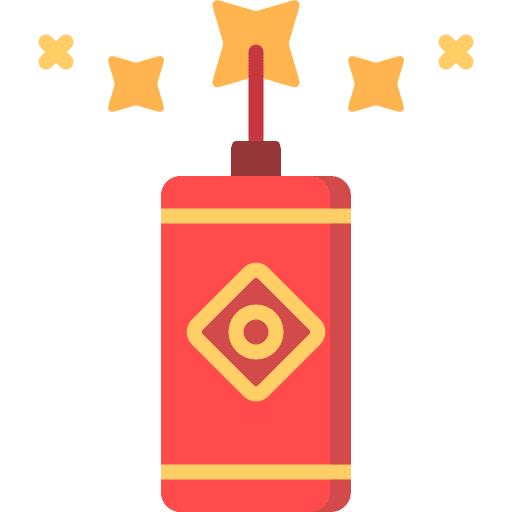 Cracker chinese china party icon