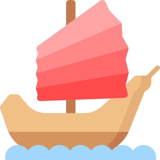 Ship transportation yacht cruise icon