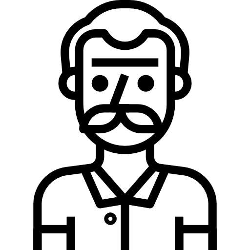 Man avatar elder old man icon