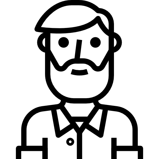 Man hipster man profile icon