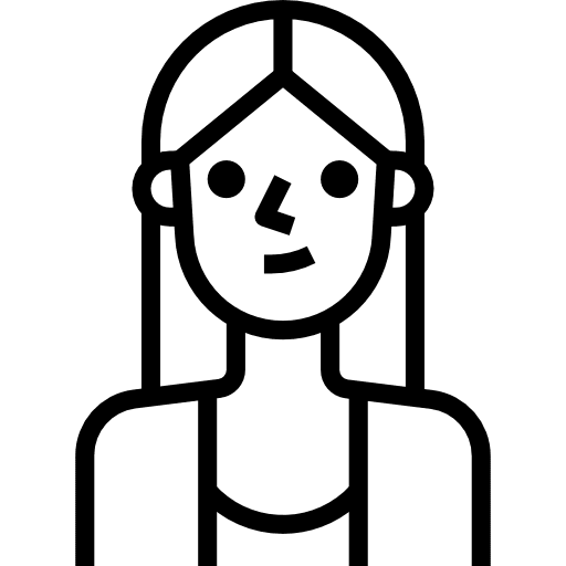 Woman young profile woman icon