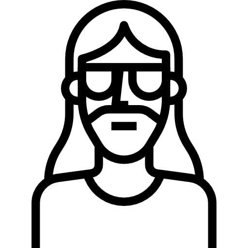 Man beard business facial hair icon