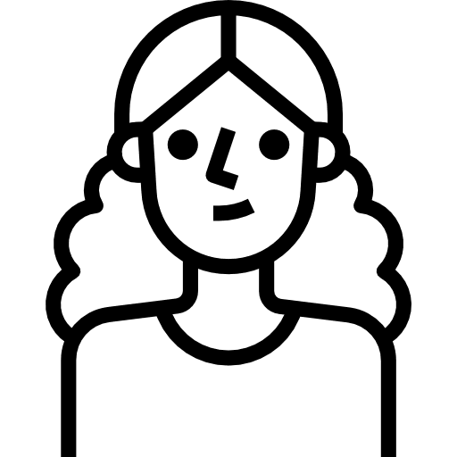 Woman avatar young profile icon