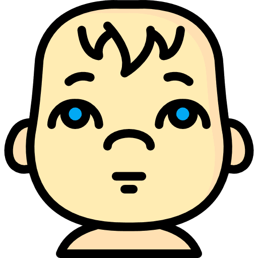 Baby profile social people icon