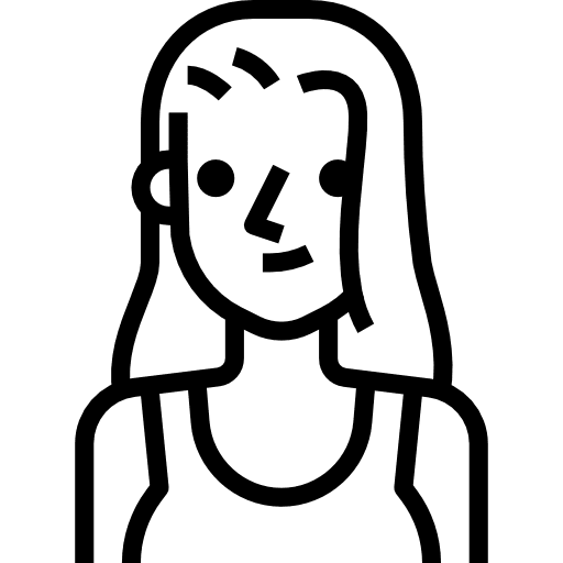 Woman young profile avatar icon