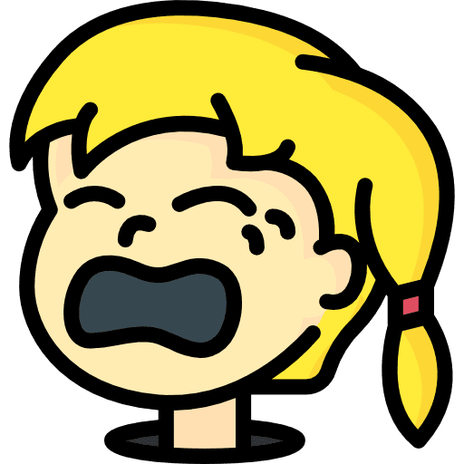 Girl avatar social crying icon