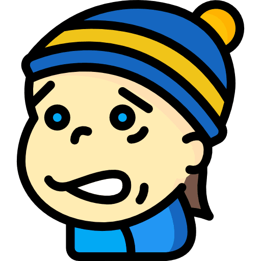 Boy people cold avatar icon