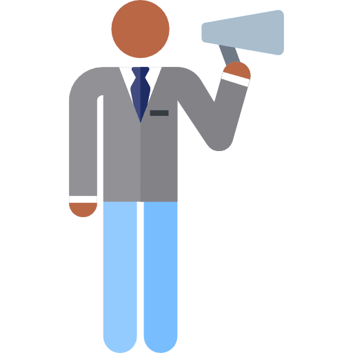 Boss advocacy people boss icon