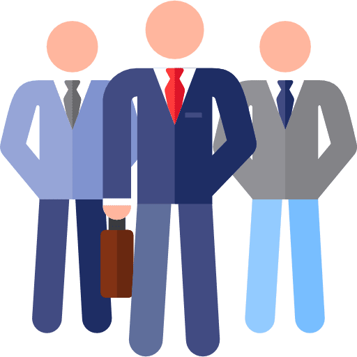 Teamwork three people humanpictos sales team icon