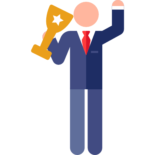 Employee people trophy humanpictos icon
