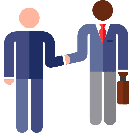 Meeting humanpictos meeting businessmen icon