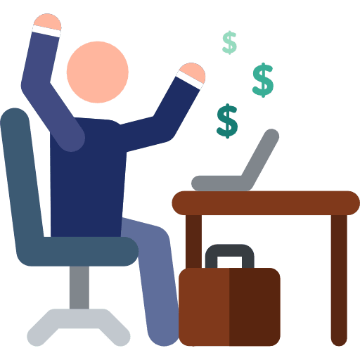 Businessman business and finance pictograms humanpictos icon