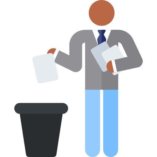 Employee business and finance employee documents icon