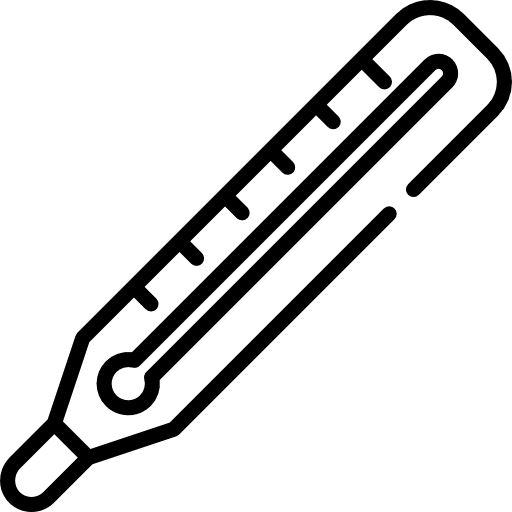 Thermometer digital degrees fahrenheit icon