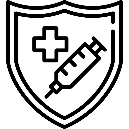 Vaccine hospital laboratory medical icon